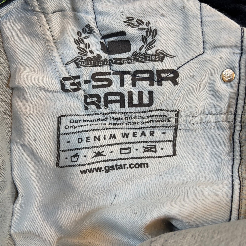 G-Star Raw 3301 Mens Jeans Denim Blue Casual Modern Style Size 32x28 - Picture 6 of 7
